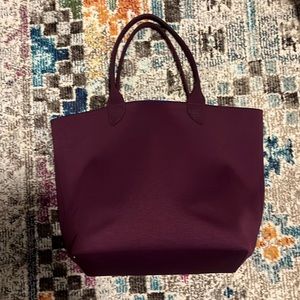 Rothy’s lightweight tote in deep Pinot